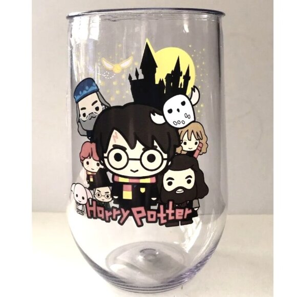 Harry Potter Chibi Spoontiques Acrylic Tumbler Cup 18656 - Unused - Picture 1 of 3